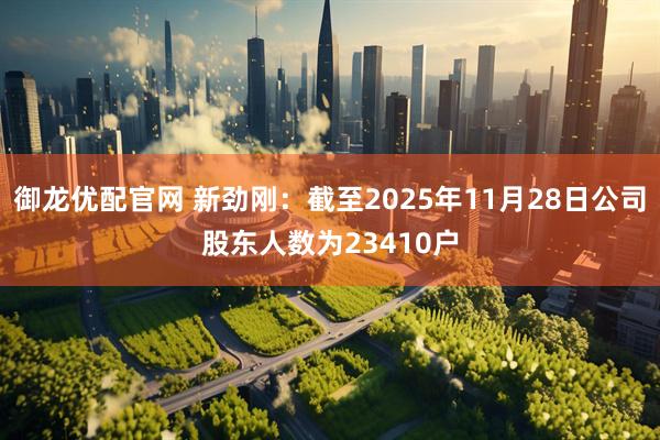 御龙优配官网 新劲刚：截至2025年11月28日公司股东人数为23410户